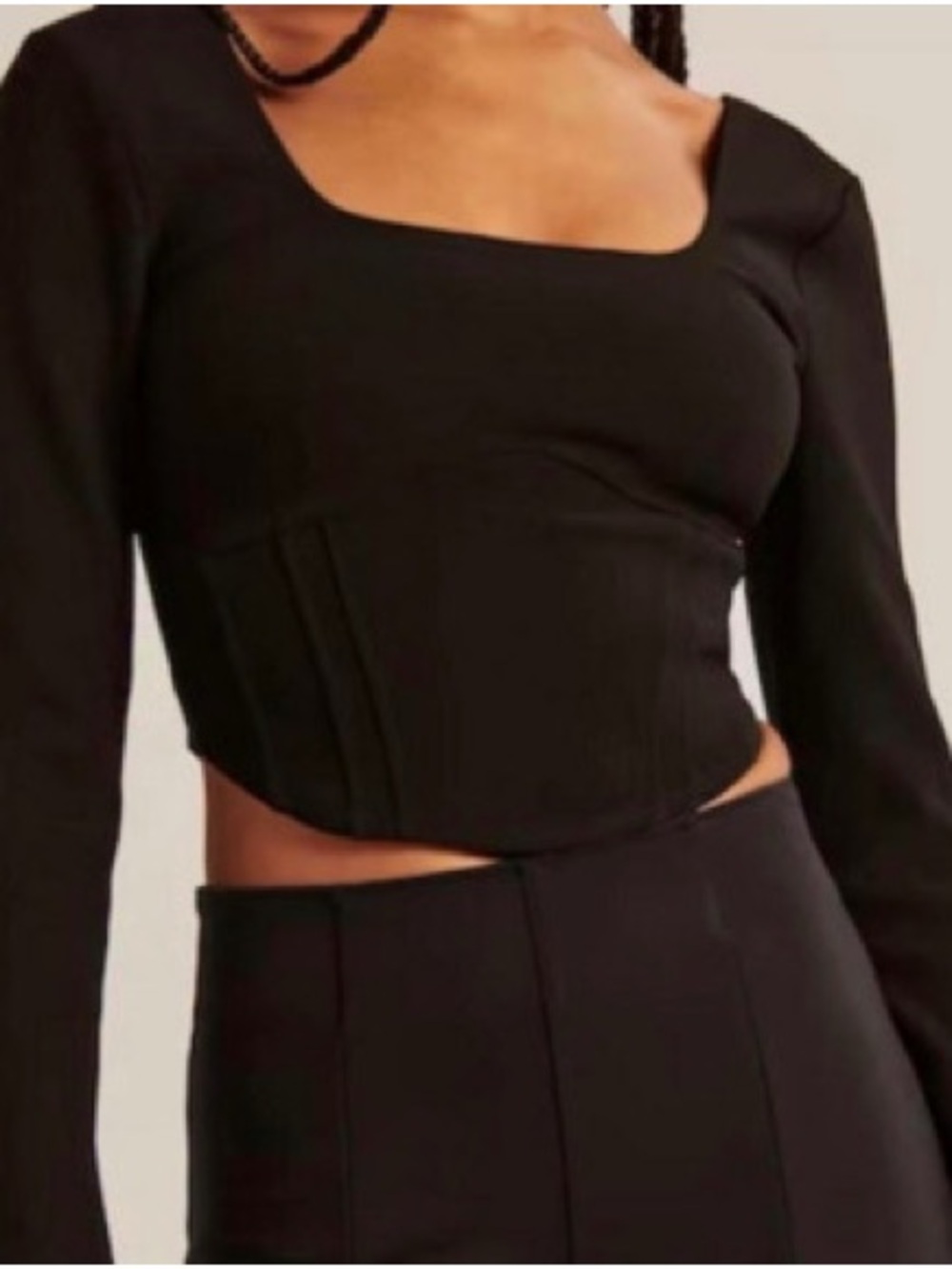 Abercrombie & Fitch Black Corset Top | Women’s Size Small